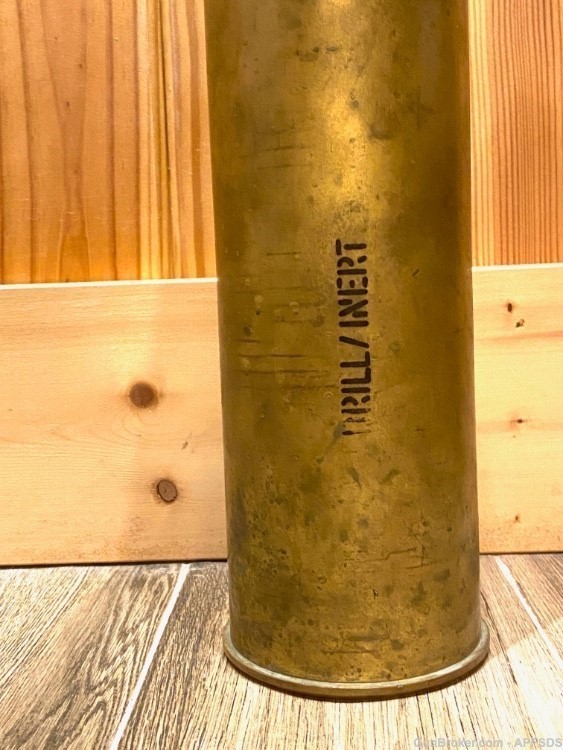 Rare MECAR 90MM DRILL ROUND Inert Projectile Tank Artillery Shell Cannon -img-4