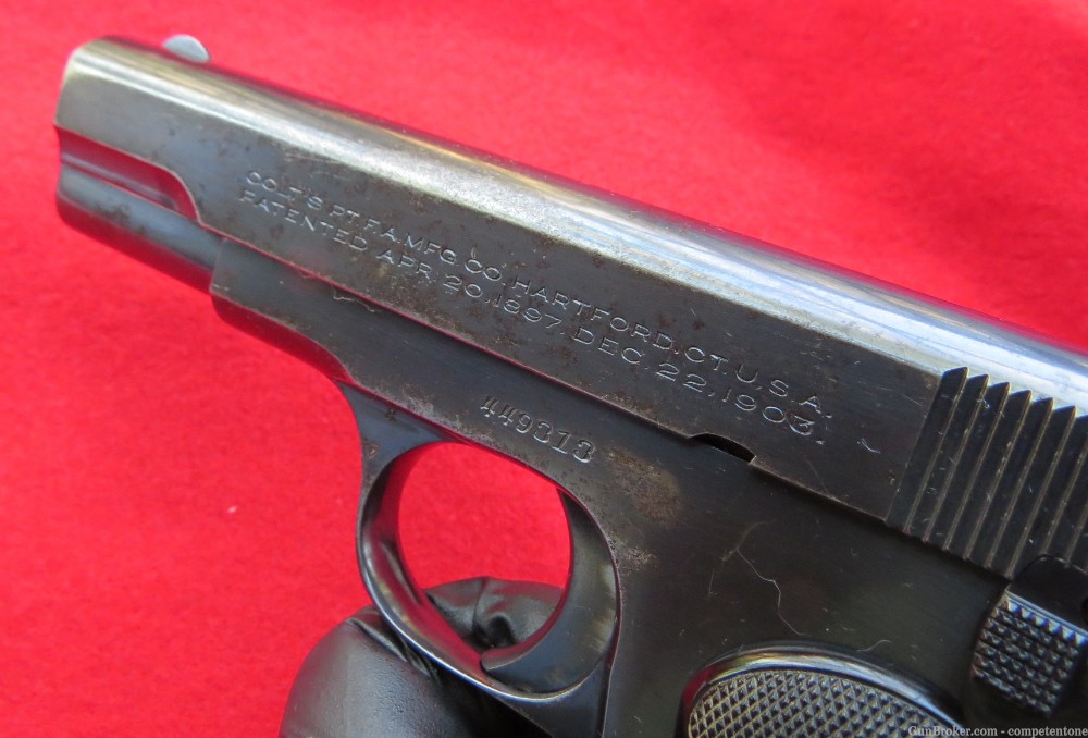 Colt 1903 M1903 32acp Pocket Hammerless Very Nice Condition Model M 32 ACP-img-7