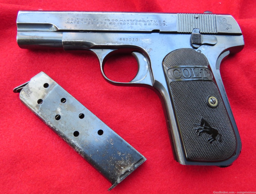 Colt 1903 M1903 32acp Pocket Hammerless Very Nice Condition Model M 32 ACP-img-0