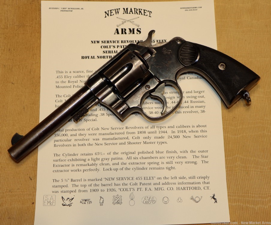 Scarce Royal North-West Mounted Police Colt New Service Revolver c. 1914-img-0