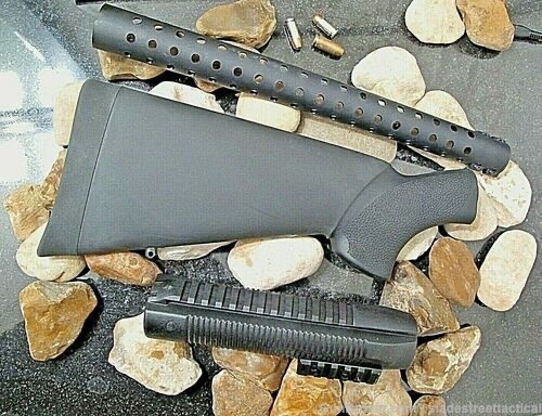 Fits Mossberg500 Hogue Shotgun Stock + Picatinny Forend + Heat Shield COMBO-img-0
