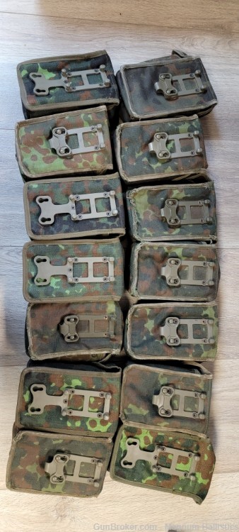 Used Lot of 14 German Flecktarn G3 Mag pouches-img-1