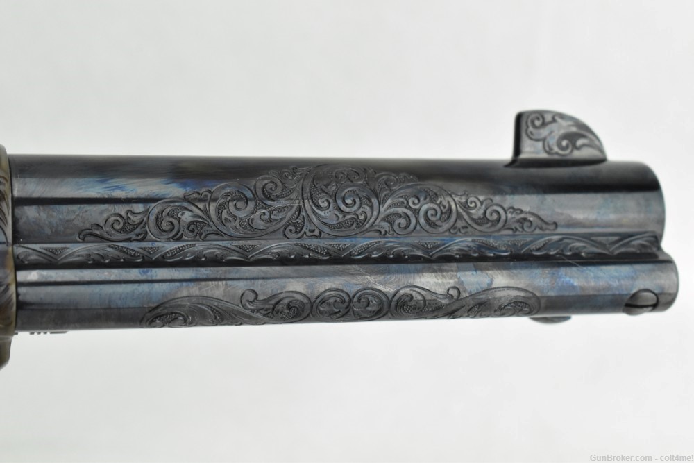 Colt Master Engraved SAA .45 Blue/Color Case Finish 4.75"  - Custom Shop -img-21