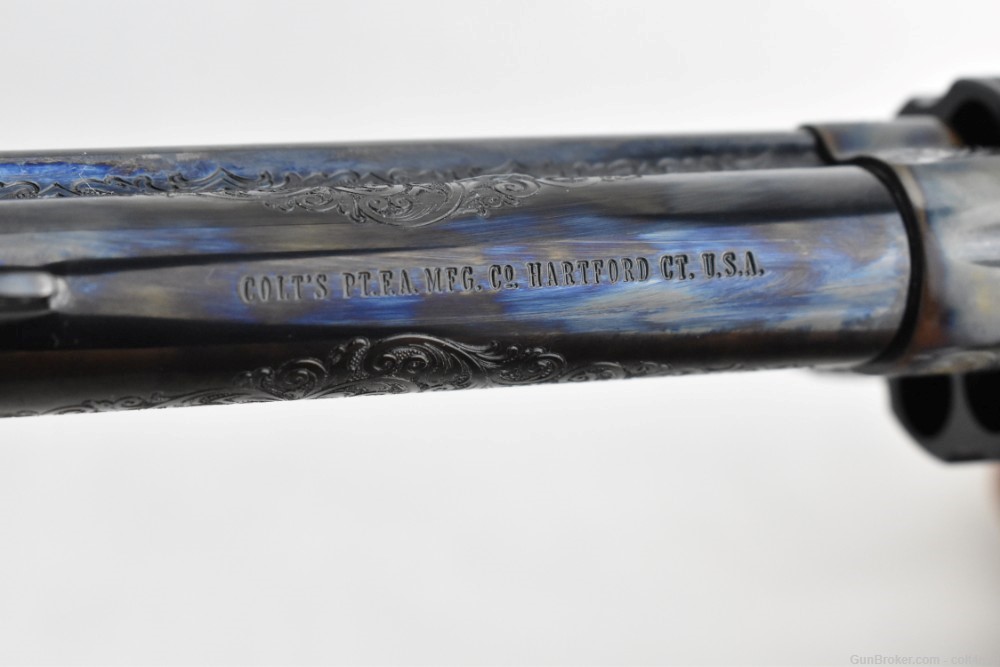 Colt Master Engraved SAA .45 Blue/Color Case Finish 4.75"  - Custom Shop -img-15