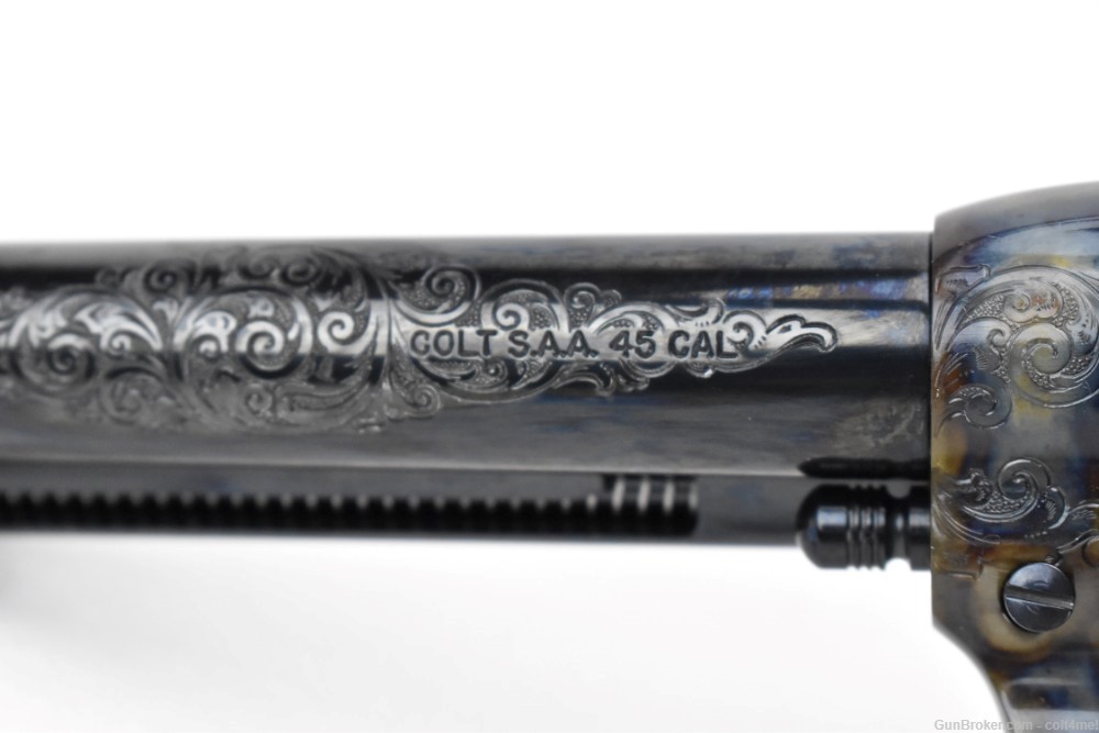 Colt Master Engraved SAA .45 Blue/Color Case Finish 4.75"  - Custom Shop -img-5