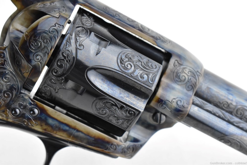 Colt Master Engraved SAA .45 Blue/Color Case Finish 4.75"  - Custom Shop -img-20