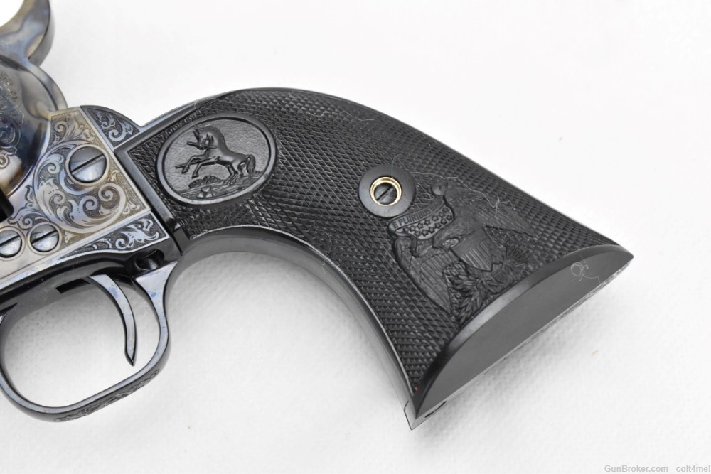Colt Master Engraved SAA .45 Blue/Color Case Finish 4.75"  - Custom Shop -img-26