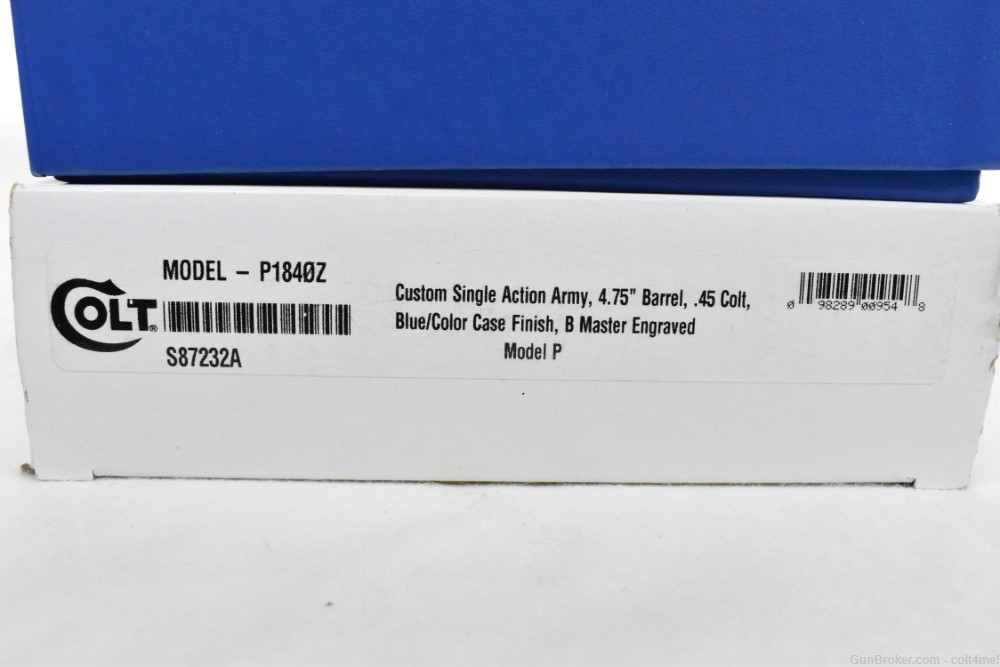 Colt Master Engraved SAA .45 Blue/Color Case Finish 4.75"  - Custom Shop -img-1