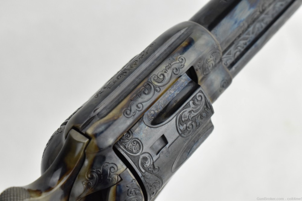 Colt Master Engraved SAA .45 Blue/Color Case Finish 4.75"  - Custom Shop -img-17