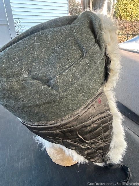 Original German WW2 Winter Fur Hat-Mint-img-3