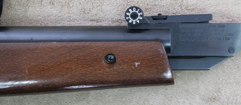 Quality Beeman S1 .177 caliber air rifle with scope-img-4