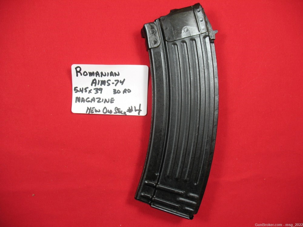 Original Romanian Military AIMS74 Steel 30 Round 5.45x39 Mag, NOS #4-img-1