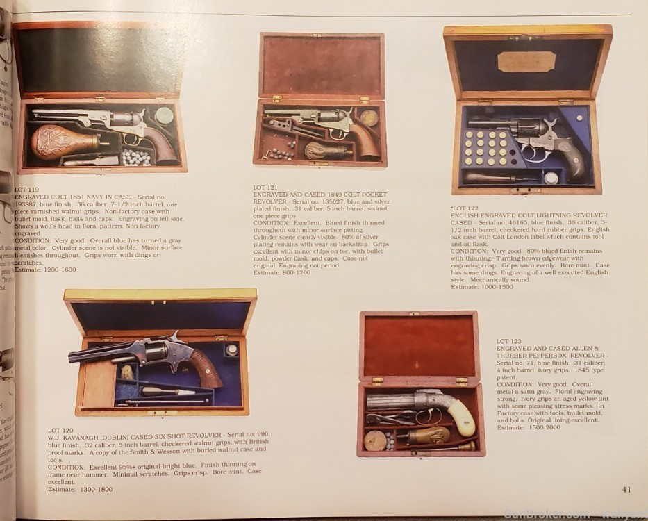 Premier Collector Firearms Auction Catalog 1993 Pistols Rifles Pictures +-img-2