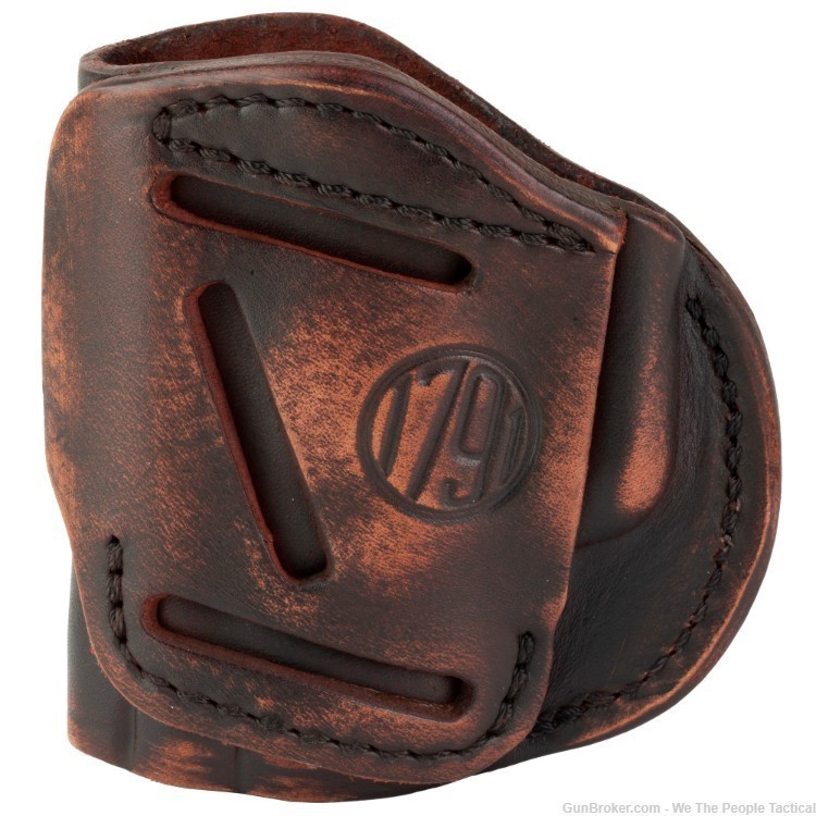 1791 4-WAY Holster Size 3 IWB or OWB Holster Matte Vintage Leather NEW-img-0