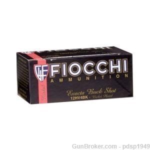 Fiocchi High Velocity 12ga 2.75" #4 Buck 1325FPS 12HV4BK 10rd Box-img-0