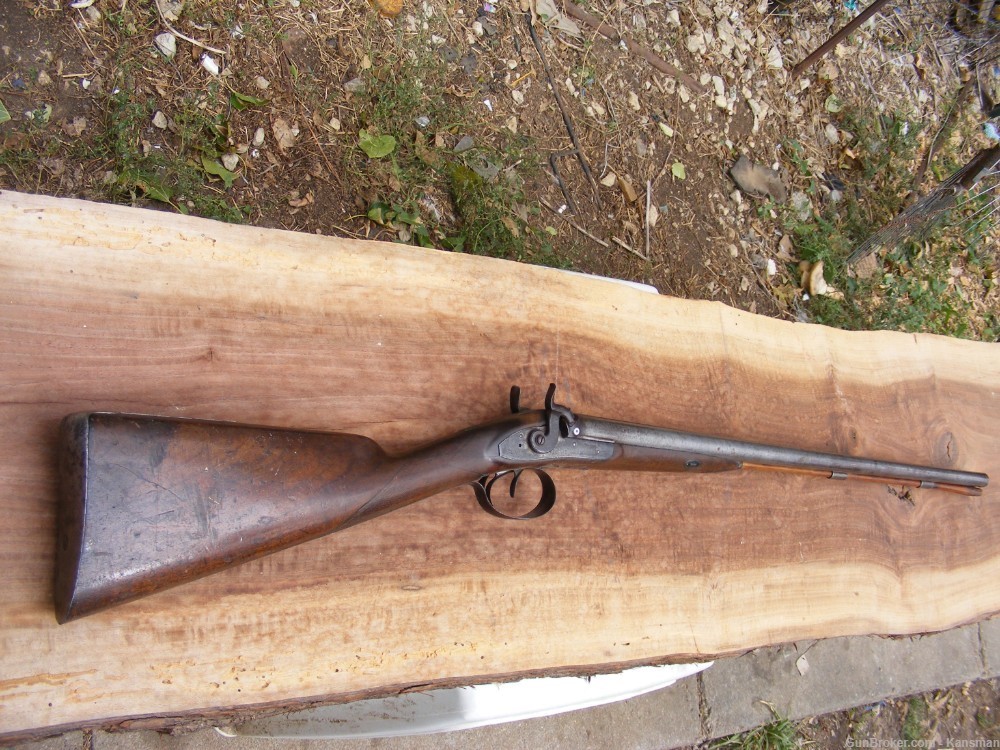 WESTLEY RICHARDS Antique Black Powder British 12 ga Shotgun Double Barrel  -img-0