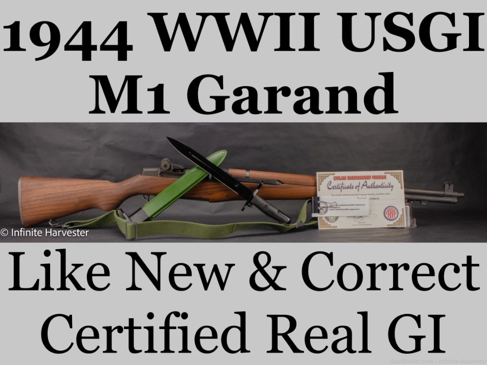 Springfield M1 Garand USGI CMP Certified WW2 USGI M1-Garand WW2 CMP Garand-img-0