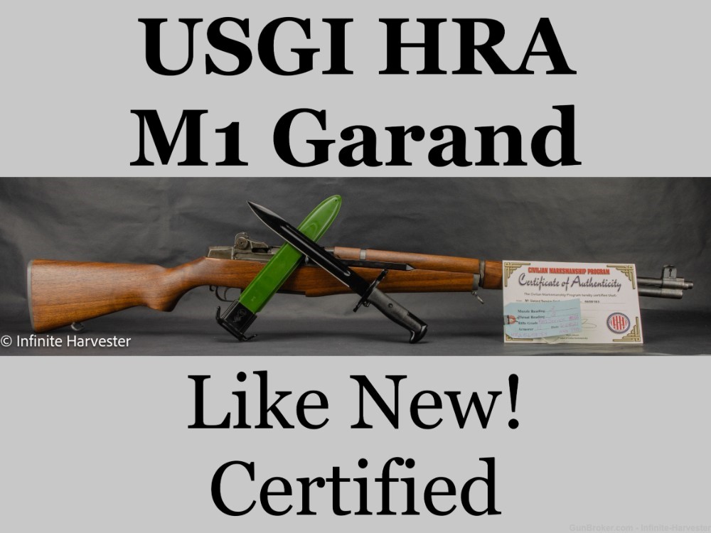 HRA M1 Garand USGI Garand CMP Certified Like New M1-Garand HRA CMP USGI M1-img-0