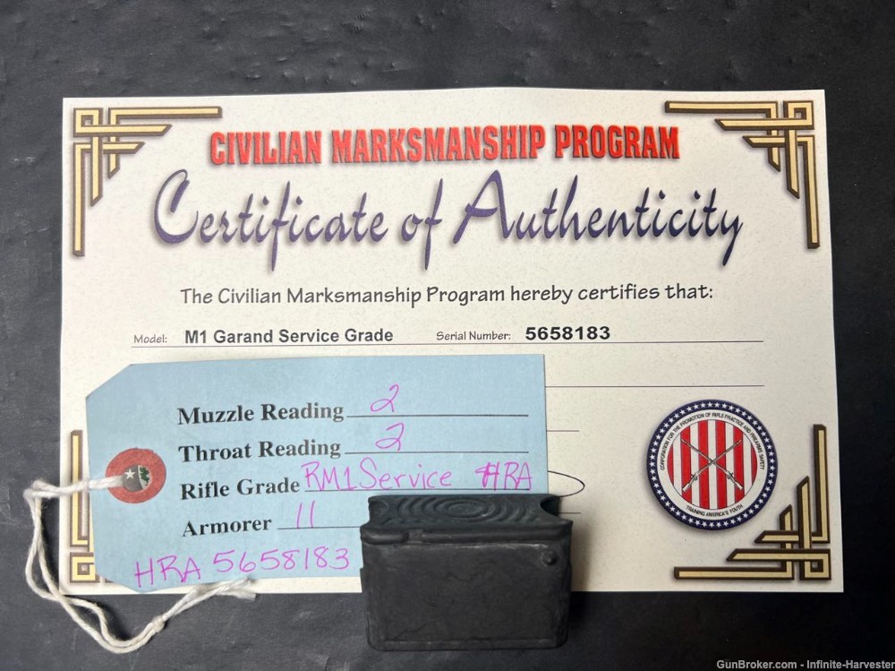 HRA M1 Garand USGI Garand CMP Certified Like New M1-Garand HRA CMP USGI M1-img-79
