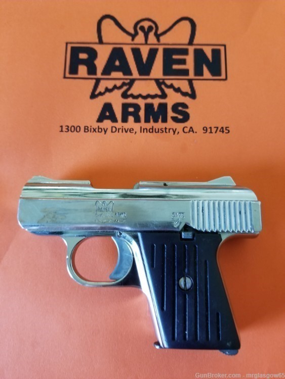 Raven / Phoenix Arms MP-25, P-25 Black Grips (New Model Flip Safety-img-5