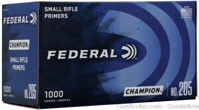 Federal Small Rifle Primers No. 205 Federal Primers Rifle Small #205 1000-img-0