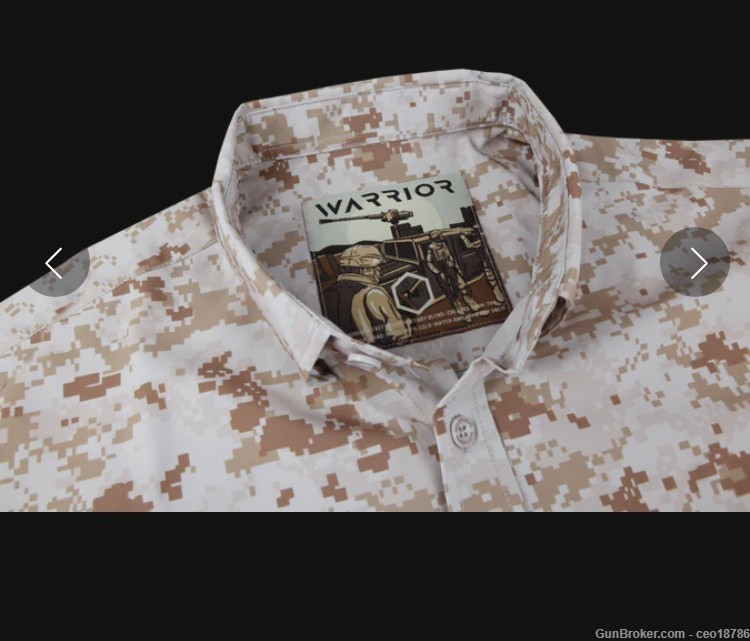 USMC Digital Desert MARPAT style camo button down collared shirt Size XL-img-2