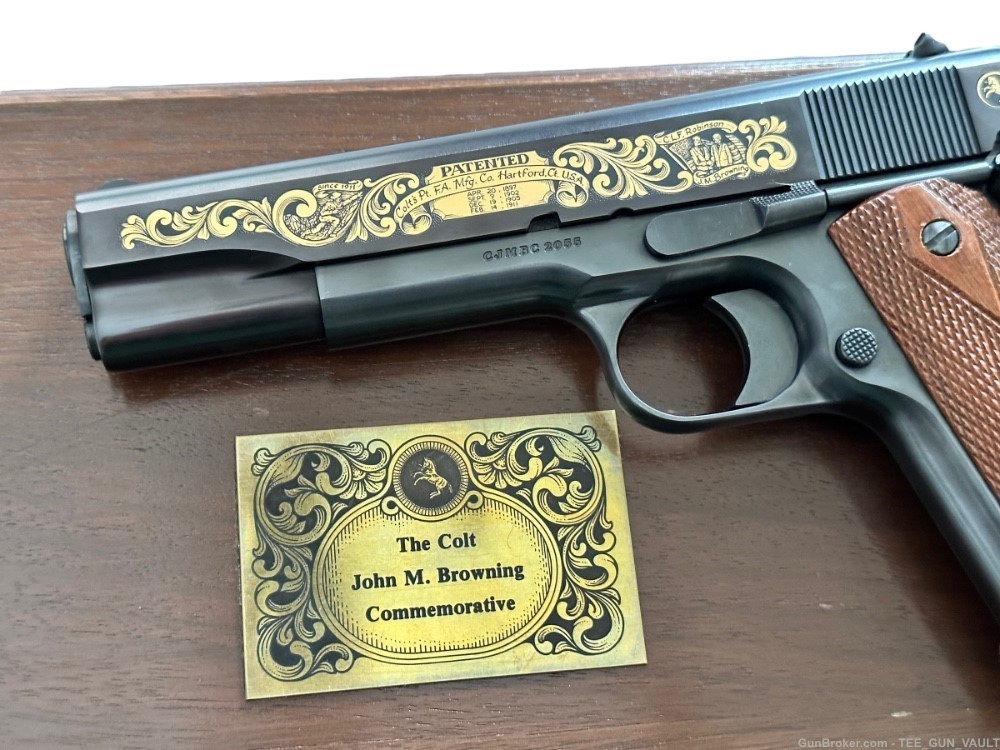 Colt John M Browning Commemorative 45 Pistol 1911 like new !-img-5