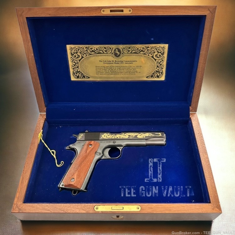 Colt John M Browning Commemorative 45 Pistol 1911 like new !-img-1