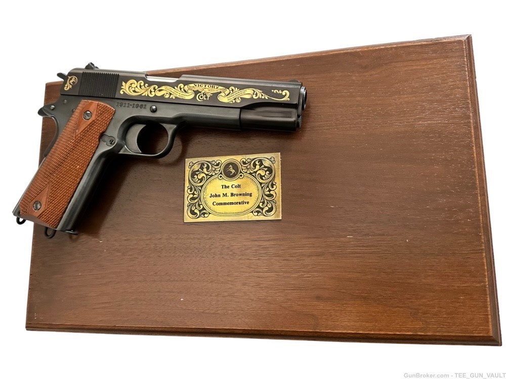 Colt John M Browning Commemorative 45 Pistol 1911 like new !-img-6