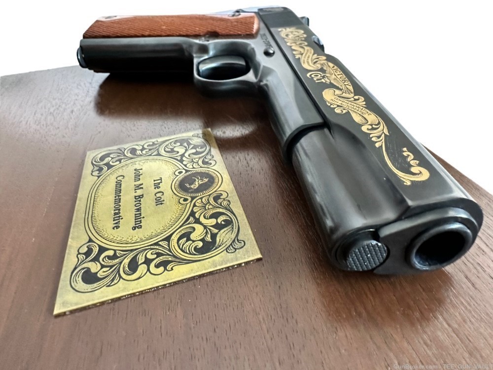 Colt John M Browning Commemorative 45 Pistol 1911 like new !-img-8