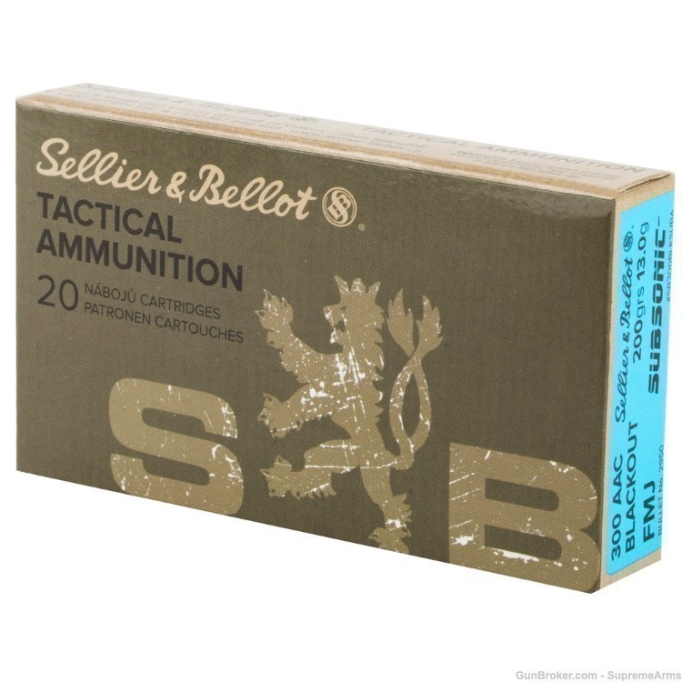 Sellier & Bellot Subsonic 300 Blackout Ammo-img-2