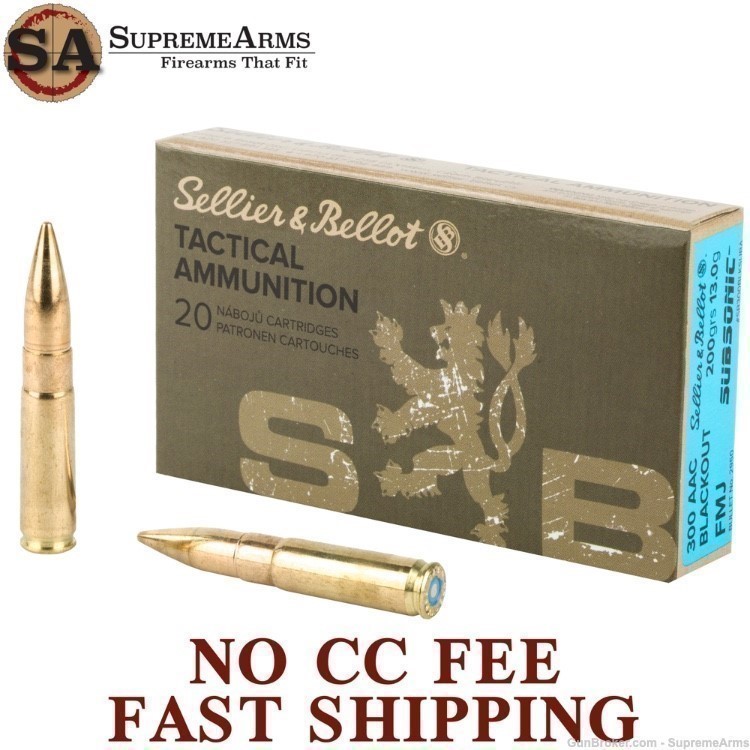 Sellier & Bellot Subsonic 300 Blackout Ammo-img-0