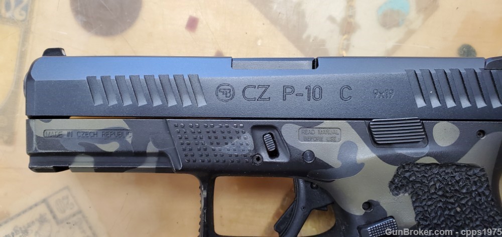 CZ P-10 C 9mm Compact Camo Cerakote Finish w/Case Czech Republic-img-7