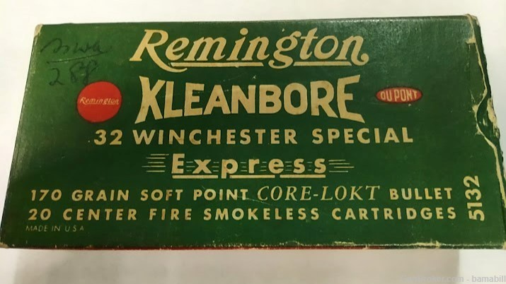 32 Winchester Special.  REMINGTON Kleanbore.   Excellent Condition-img-0