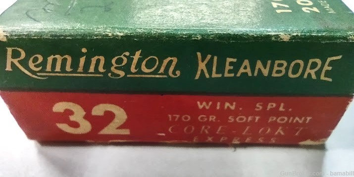 32 Winchester Special.  REMINGTON Kleanbore.   Excellent Condition-img-2