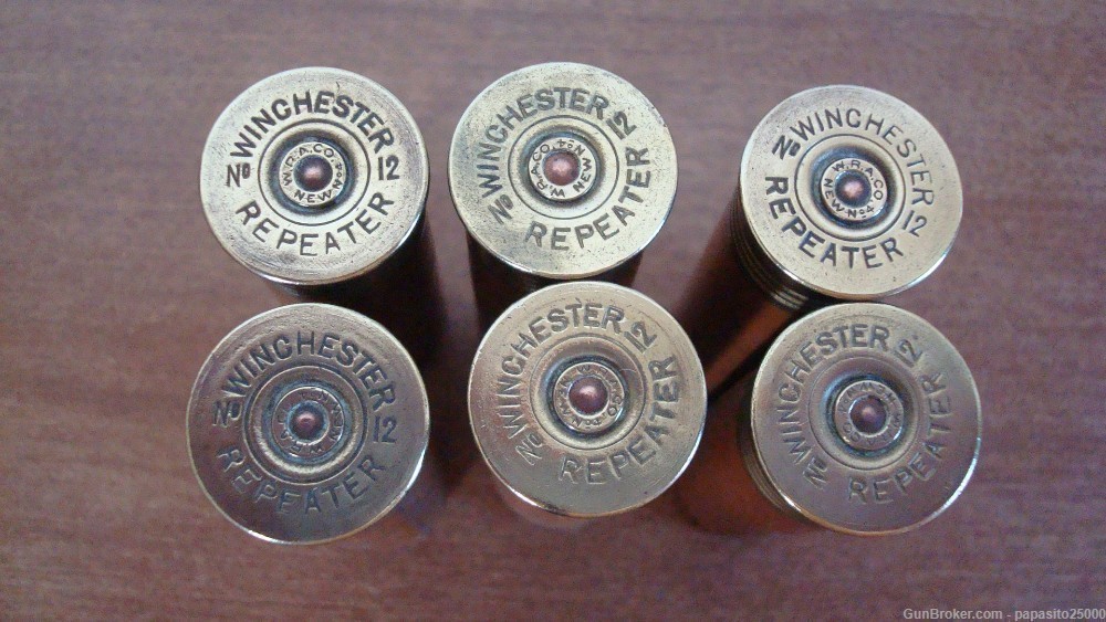 6 Vintage Winchester Repeater 12ga Pumpkin Ball slugs 12 gauge ga win shot-img-2