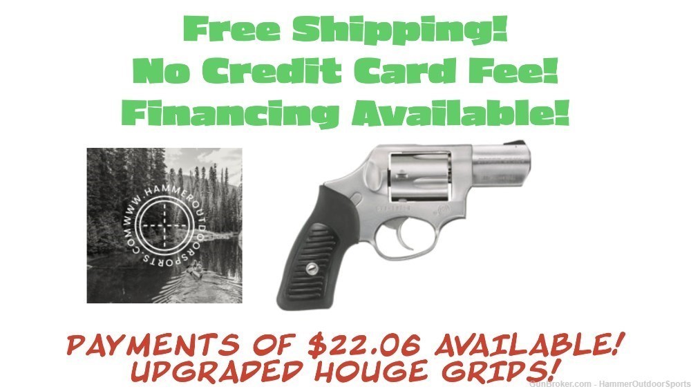 Ruger SP101 Hammerless Stainless Revolver 2.25? 5 RDS 357 Magnum | 38 Speci-img-0