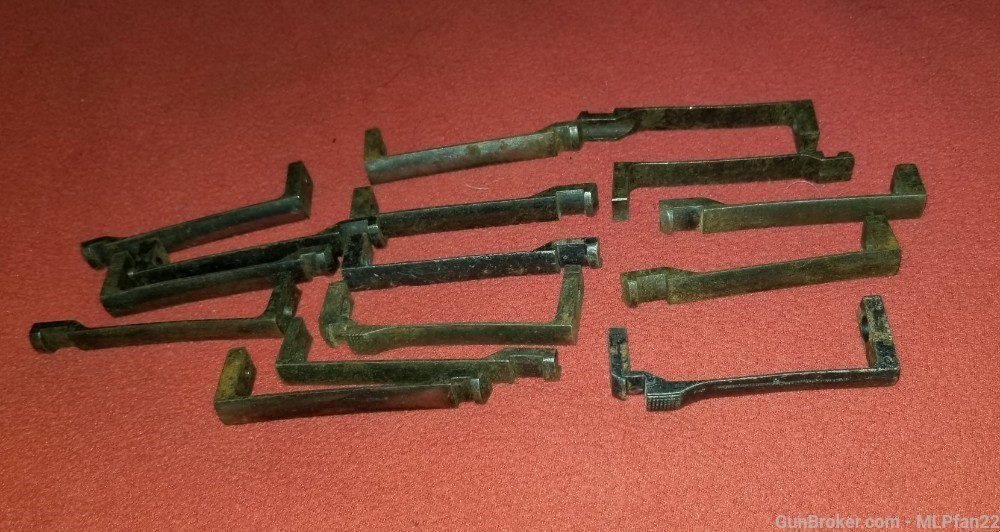 Lot of 15 vintage Mauser front barrel band springs parts-img-1