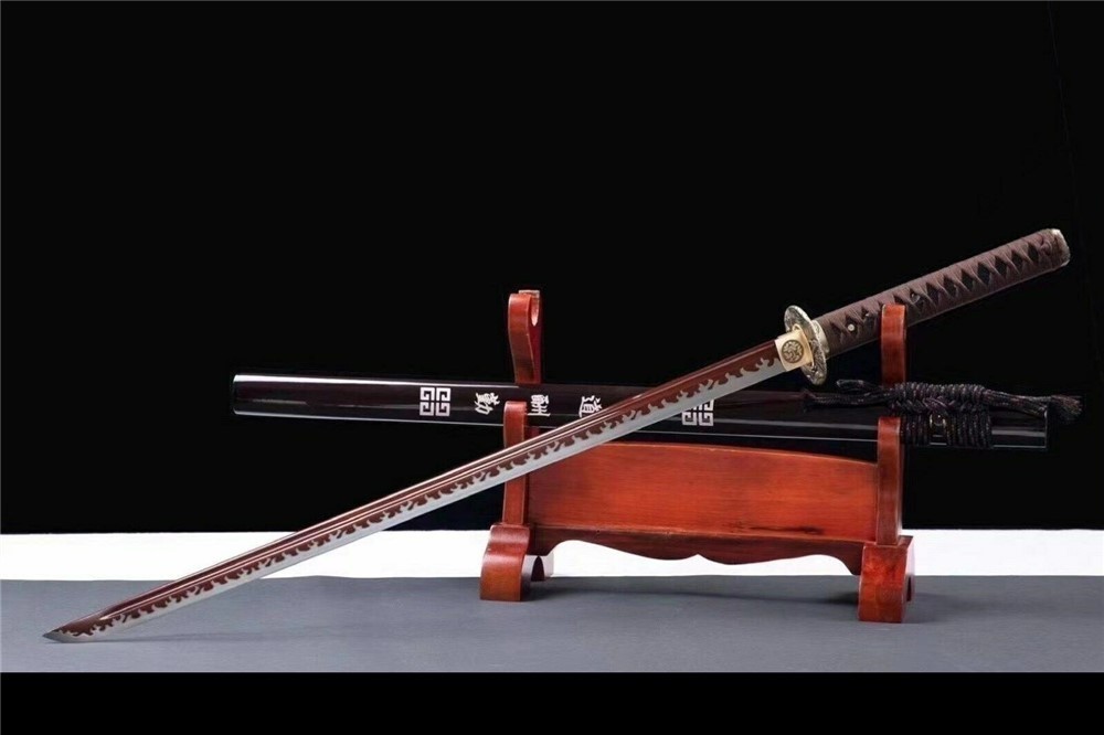 Japanese Sword Katana Hand forged Real Clay Hamon-img-2