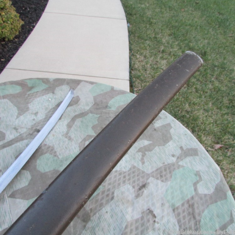 JAPANESE WWII OFFICERS COMBAT KATANA SWORD w/SCABBARD & KNOT (SIGNED BLADE)-img-78