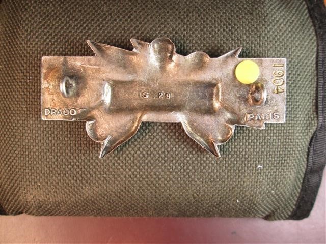 Vintage French Army Tankers/Tank Qual. Badge #1904-img-1