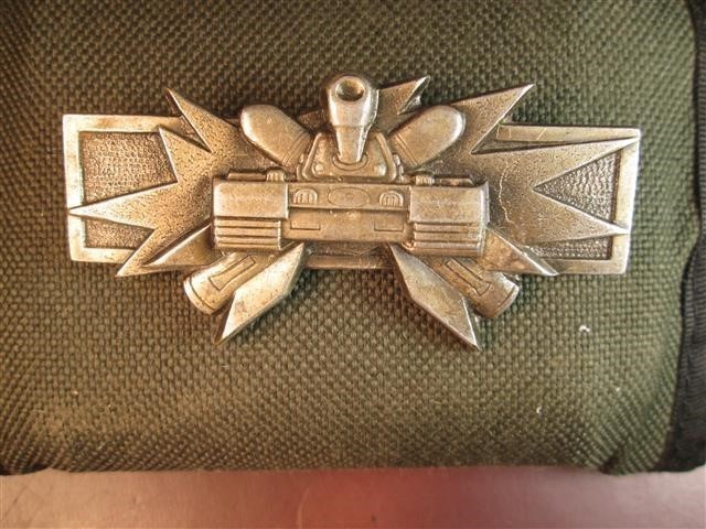 Vintage French Army Tankers/Tank Qual. Badge #1904-img-0