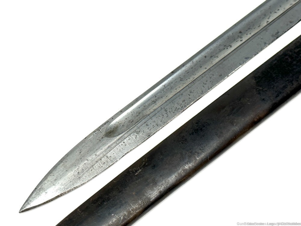 1891 ARGENTINE MAUSER BAYONET WITH SCABBARD ALUMINUM GRIPS-img-4