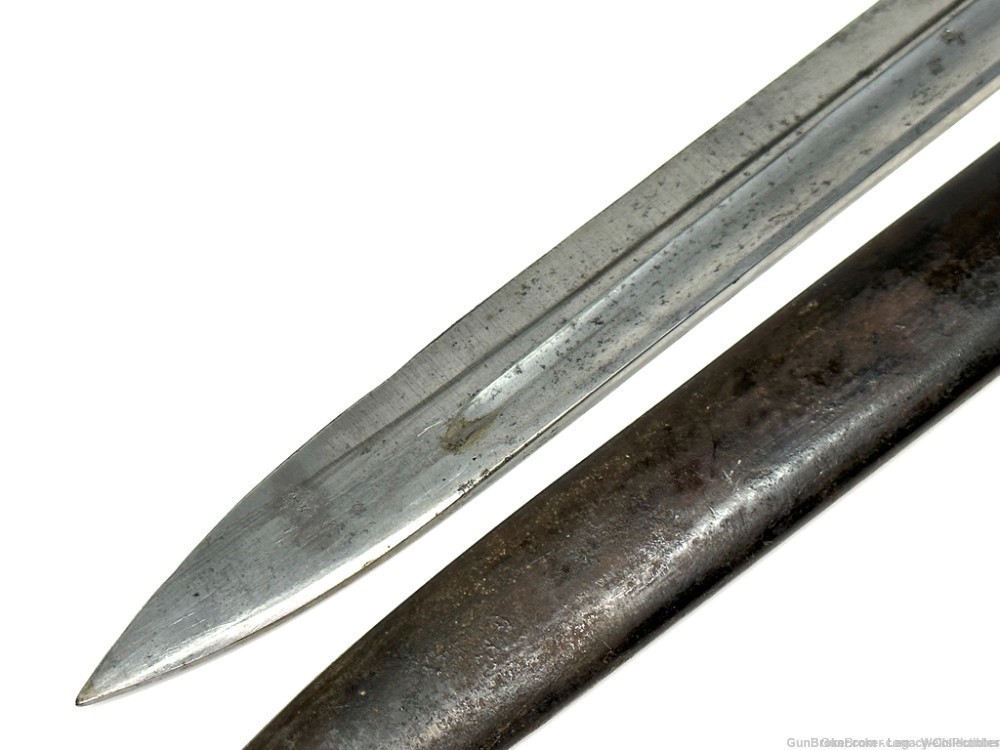1891 ARGENTINE MAUSER BAYONET WITH SCABBARD ALUMINUM GRIPS-img-12