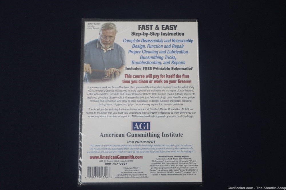 AGI Technical Manual & Armorers Course Instructional DVD Taurus Revolvers-img-1
