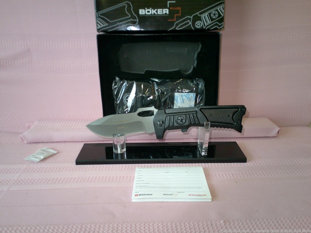 New W/Box Limited Edition 0108 of 1500 Boker Plus Kalashnikov folding knife-img-7