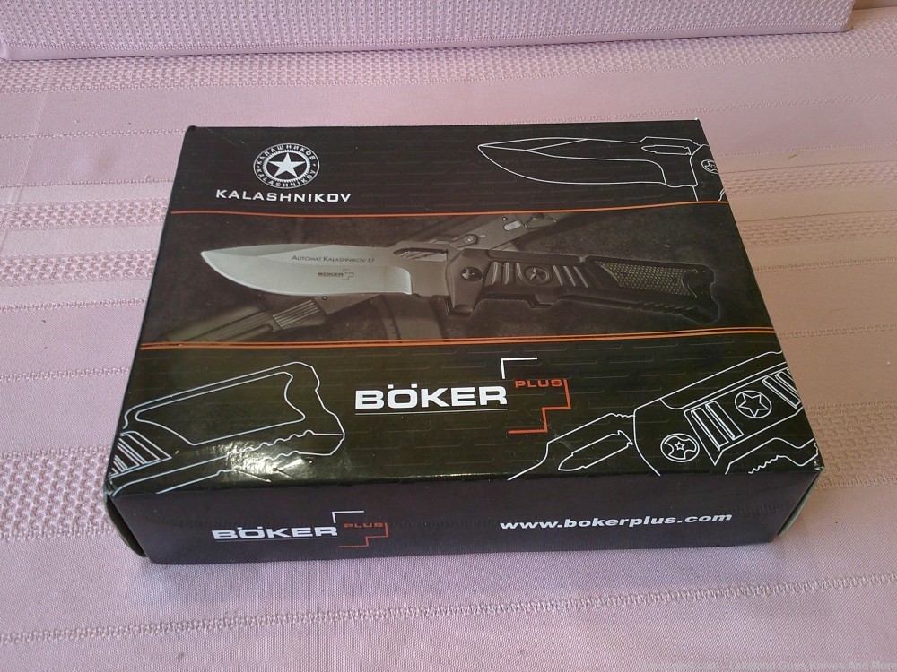New W/Box Limited Edition 0108 of 1500 Boker Plus Kalashnikov folding knife-img-12