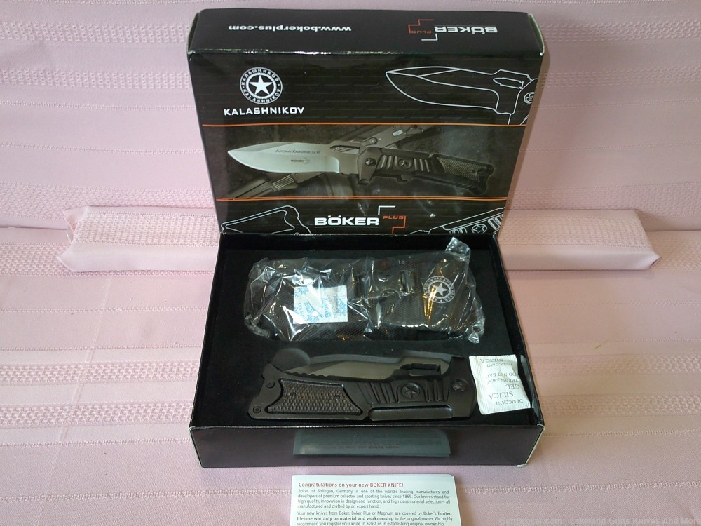 New W/Box Limited Edition 0108 of 1500 Boker Plus Kalashnikov folding knife-img-9