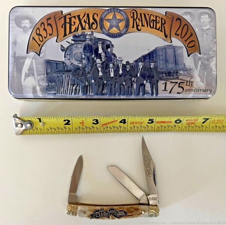 New Still Sealed! Texas Ranger 1835-2010 Schrade 175th. Anniversary Knife!-img-18