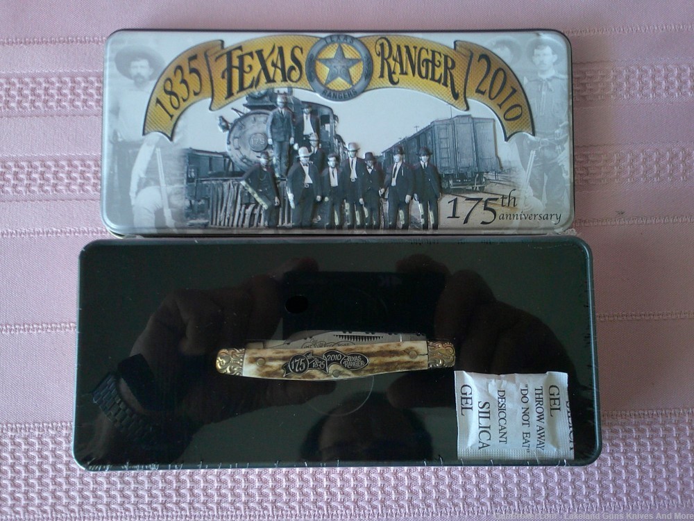 New Still Sealed! Texas Ranger 1835-2010 Schrade 175th. Anniversary Knife!-img-0